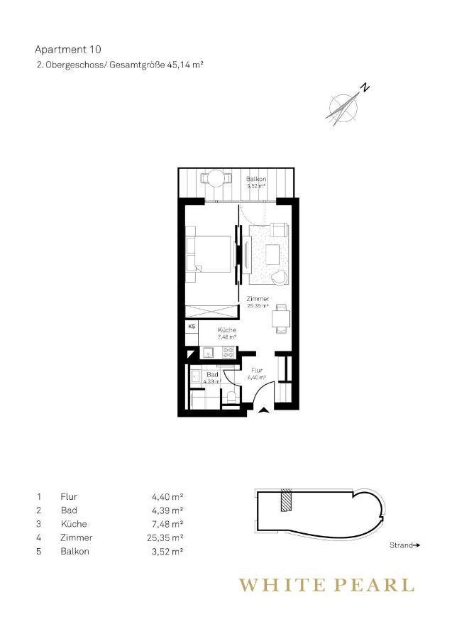 White Pearl Apartment 2.10 Timmendorfer Strand Esterno foto